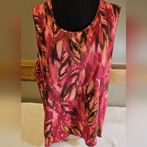 SALE J Jill Red Feather Tank 3X